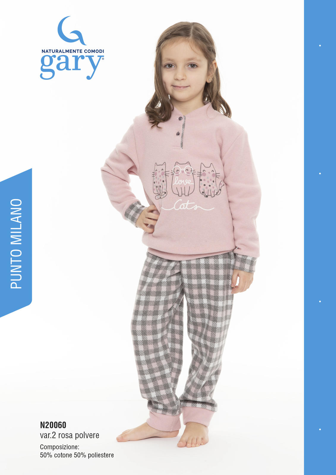 GIRL'S PAJAMA M/L N20060 Tellini S.r.l. Wholesale Clothing